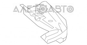 Buza bara din spate stânga Toyota Prius 2004-2009 structura zgârieturii.