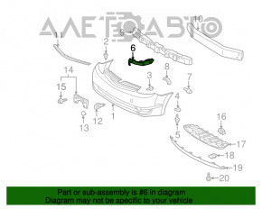 Крепление переднего бампера левое Toyota Prius 20 04-09 надломано крепление