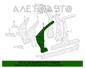 Roata din față stânga Toyota Prius 2004-2009, de culoare roșie