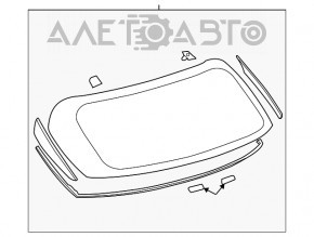 Geam spate portbagaj Lexus RX350 RX450h 10-15 cu tentă