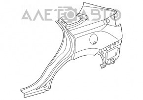 Четверть крыло задняя левая Lexus RX350 RX450h 10-15