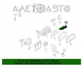 MODUL DE CONTROL AL CLIMEI Infiniti FX35 FX45 03-08, carcasă ruptă.