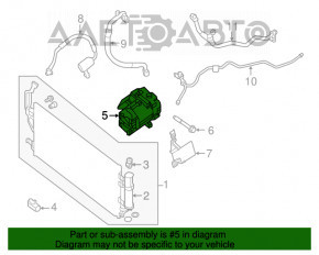 Compresorul de aer condiționat Nissan Leaf 13-17 S