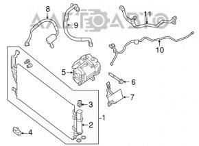 Compresorul de aer condiționat Nissan Leaf 13-17 S