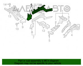 Partea din față dreapta Nissan Leaf 13-17 grafit