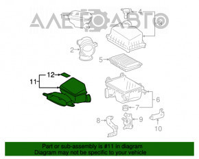 Воздухоприемник Toyota Camry v55 15-17 2.5 usa