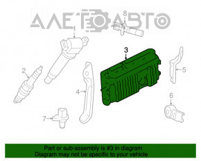 Blocul ECU al motorului Toyota Camry v55 15-17 2.5 SUA