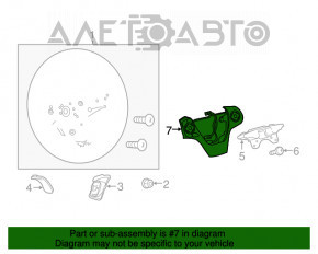 Butonul de control de pe volanul Toyota Camry v55 15-17 SUA, zgârieturi