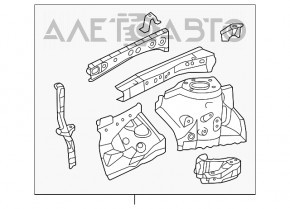 Четверть передняя левая Toyota Camry v55 15-17 usa синяя