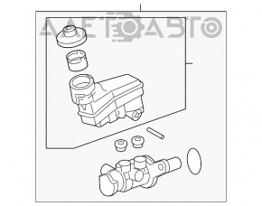 Главный тормозной цилиндр с бачком Toyota Avalon 13-18 3.5