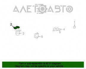 Senzorul de nivel al suspensiei pneumatice frontale stânga pentru Lexus GX470 03-09, nou, original OEM.