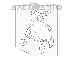 Обшивка арки правая Lexus RX350 RX450h 10-15 беж