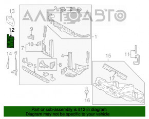 Deflector radiator stânga Toyota Sequoia 08-16 nou OEM original