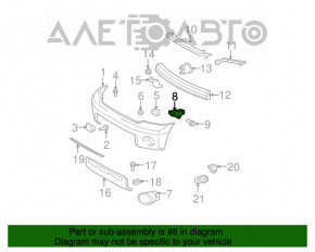 Suportul pentru bara de protecție față dreapta Toyota Sequoia 08-16