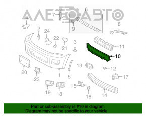 Grila inferioară a bara de protecție față pentru Toyota Sequoia 08-16, nouă, originală