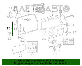 Амортизатор двери багажника левый Toyota Sequoia 08-16 под электро