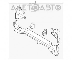 Задняя панель Toyota Sequoia 08-22 4 части