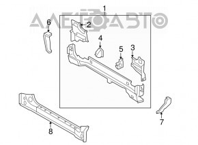 Panoul din spate al Toyota Sequoia 08-22, 4 piese