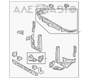 Televizor radiator Toyota Sequoia 08-16 nou OEM original