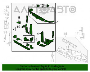 Televizor radiator Toyota Sequoia 08-16 nou OEM original