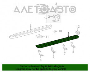 Bara de protecție stânga Toyota Sequoia 08-16