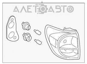 Lampa exterioară aripă stângă Toyota Sequoia 08-16