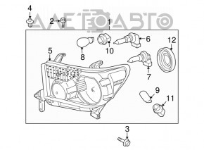 Far stânga față Toyota Sequoia 08-16 goală