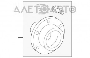 Butuc roată față stânga Toyota Sequoia 08-16 AWD nou, neoriginal GSP