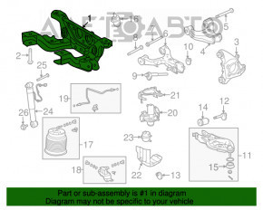 Suport spate Toyota Sequoia 08-16 crăpat silentios