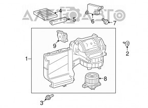 ANSAMBLUL AMPLIFICATOR, CONDIȚIONATOR DE AER Toyota Sequoia 08-16