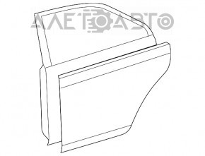 Ușă asamblată spate stânga Toyota Camry v50 12-14 grafit 1G3, mânere, mâner cromat