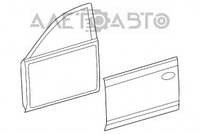 Ușă asamblată față dreapta Toyota Camry v50 12-14 SUA