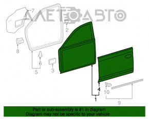 Ansamblu usa fata dreapta Toyota Camry v50 12-14 usa grafit 1H2