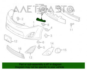 Крепление переднего бампера левое Toyota Camry v50 12-14 usa SIGNEDA