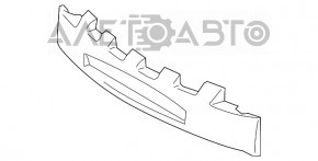 Absorbantul de bara fata pentru Toyota Camry V50 12-14 SUA LE XLE nou TW aftermarket.