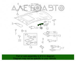 Manerul plafonului din spate dreapta pentru Lexus LS460 LS600h 07-12