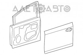 Дверь в сборе передняя левая Toyota Prius V 12-17