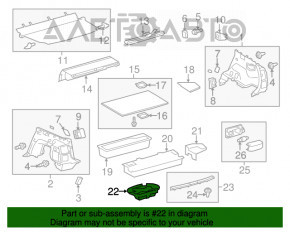 Spumă de polistiren sub instrumentul Toyota Prius V 12-17 crăpată.