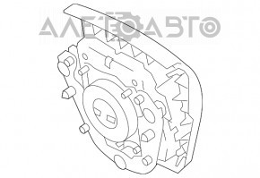 Airbag-ul de siguranță în volanul șoferului pentru Toyota Prius 30 10-15, negru.