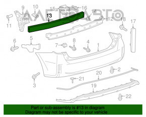 Усилитель заднего бампера Toyota Prius V 12-17 OEM