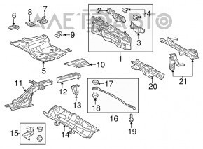 Задняя панель Toyota Prius V 12-17 красная