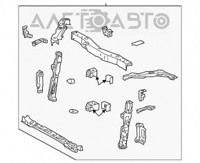 Televizorul panoului de bord al radiatorului Toyota Prius V 12-14 pre-restilizare.