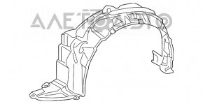 Bara de protecție față stânga Toyota Prius V 12-14, nouă, aftermarket, TW.