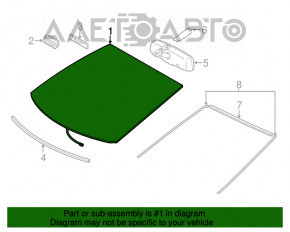 Лобовое стекло Toyota Prius V 12-17