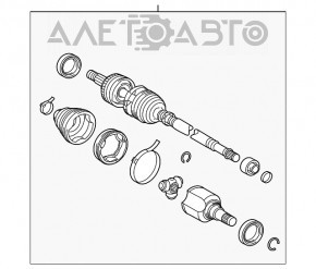 Привод полуось передняя правая Toyota Prius V 12-17 слизана резьба