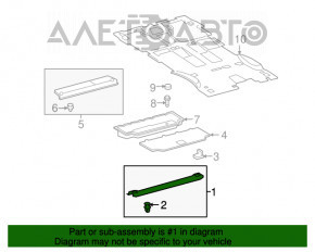 Capac portbagaj Toyota Sequoia 08-16 negru, zgarieturi