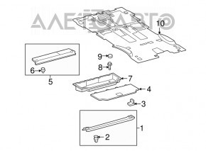 Capac portbagaj Toyota Sequoia 08-16 negru, zgarieturi