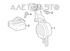 Controller, vehicle approaching speaker Toyota Prius V 12-17