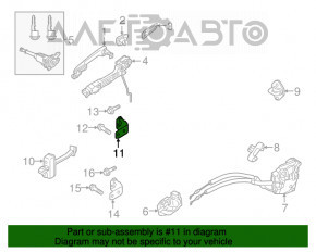 Buclele ușii din față stânga superioară Mazda 6 13-21