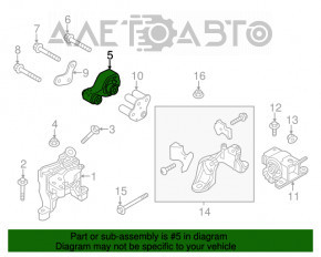 Подушка двигателя задняя Mazda 3 14-18 BM 2.0 АКПП